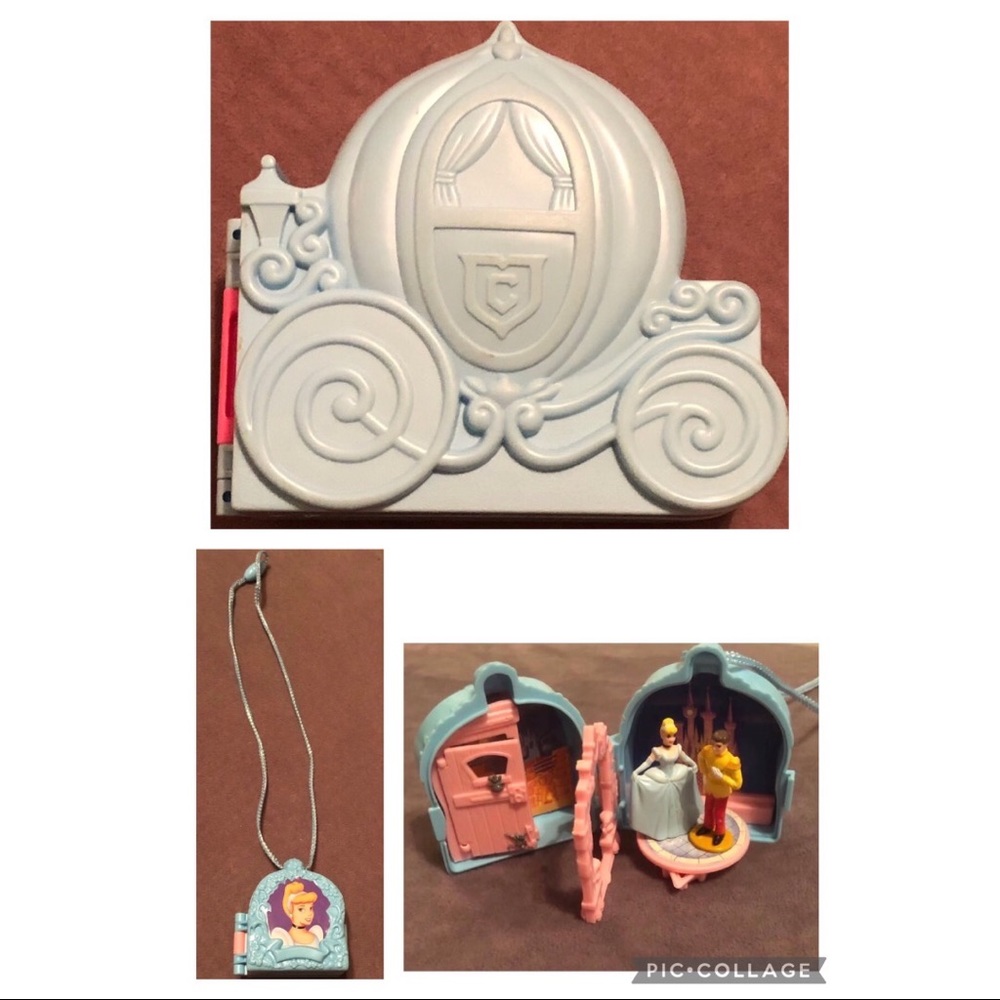 Disney- Princess Cinderella play set & necklace “Once Upon A Time” (bundle)